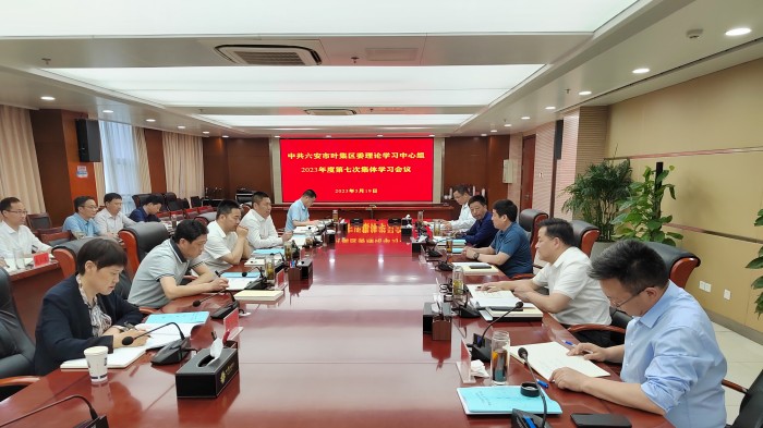 赵珞主持召开区委理论学习中心组2023年第七次集体学习会