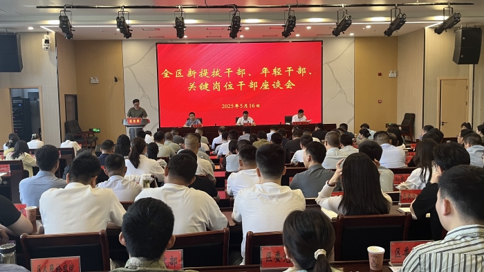我区召开新提拔干部、年轻干部、关键岗位干部座谈会