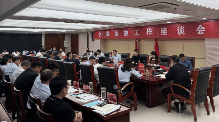 区委金融工作座谈会召开